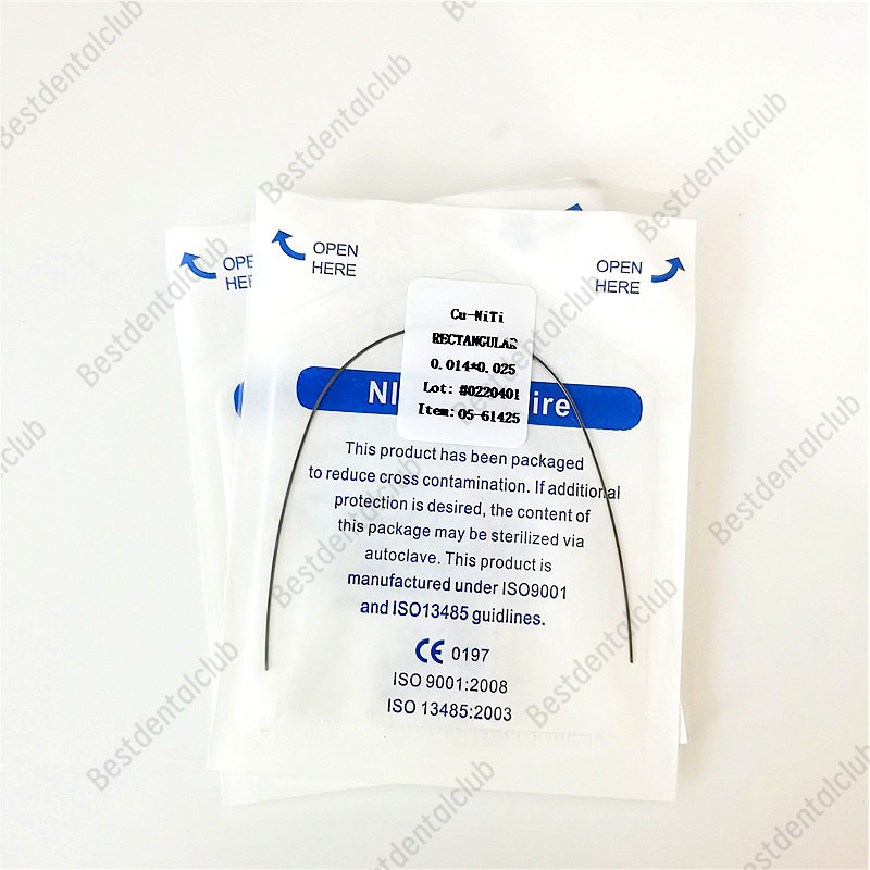 Dental Orthodontic Copper Cu-Niti Wires Rectangular Arch Wires Damon Stop