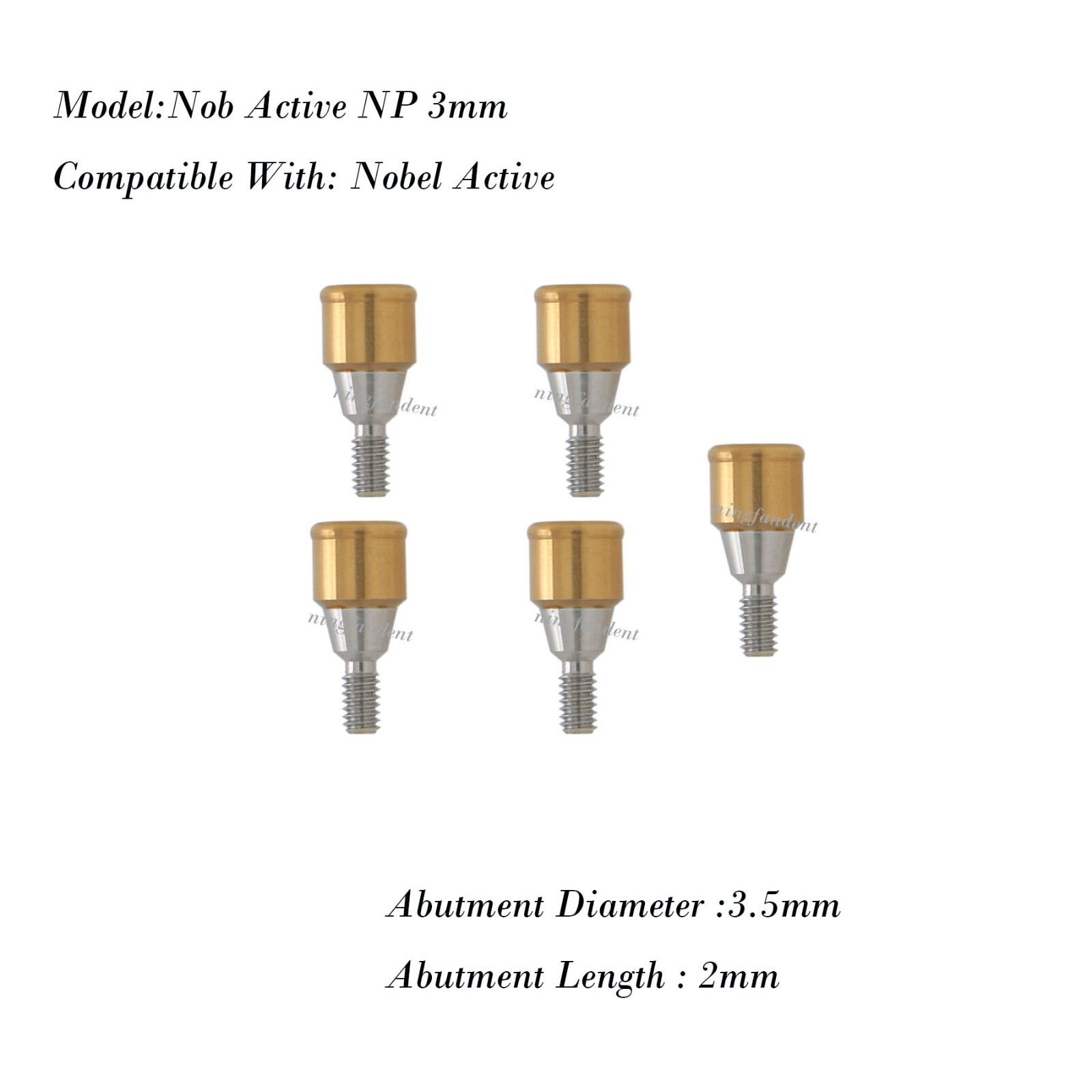 Suit for abutment Narrow Platform For Nobel Active Core Tool,NP 3.5MM