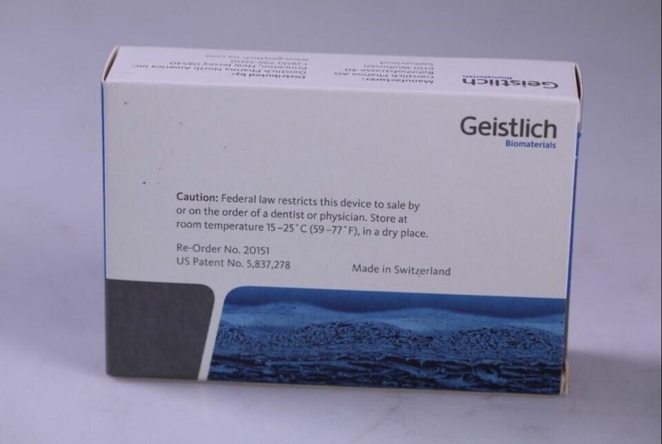 Dental Geistlich Bio-Gide Collagen Membrane Sterile Resorbable Bilayer 13x25mm