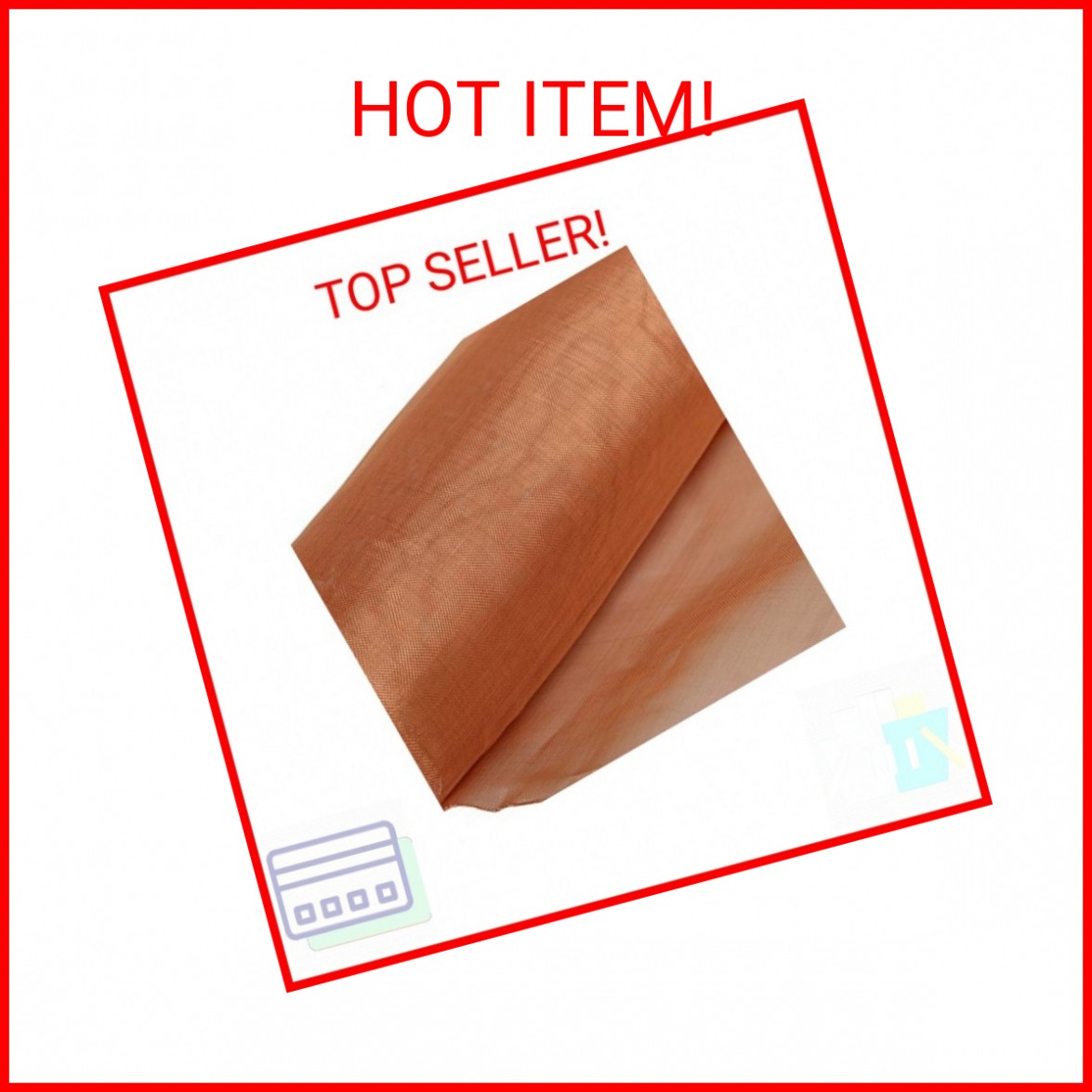 99.9% Pure Copper Wire 40 Mesh- 12.5″ x 38″ Dense Filter Screen Mesh