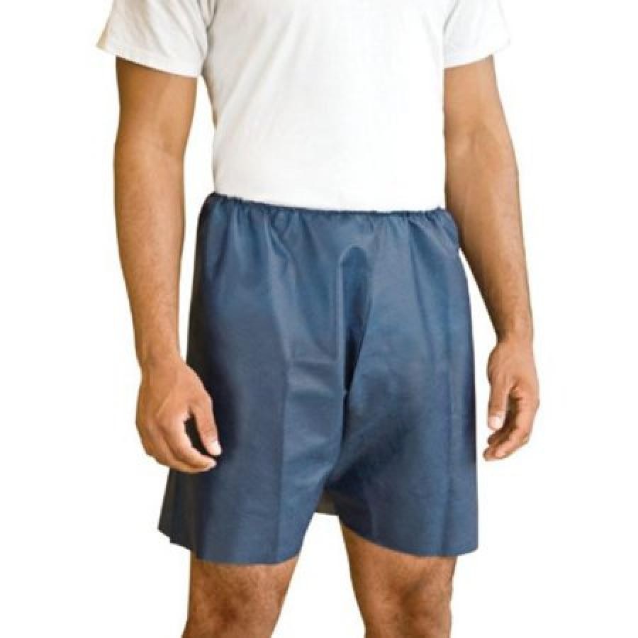 Graham Medical MediShorts Exam Shorts S/M 18-44″ Hip Elastic Navy Blue, 50 Count