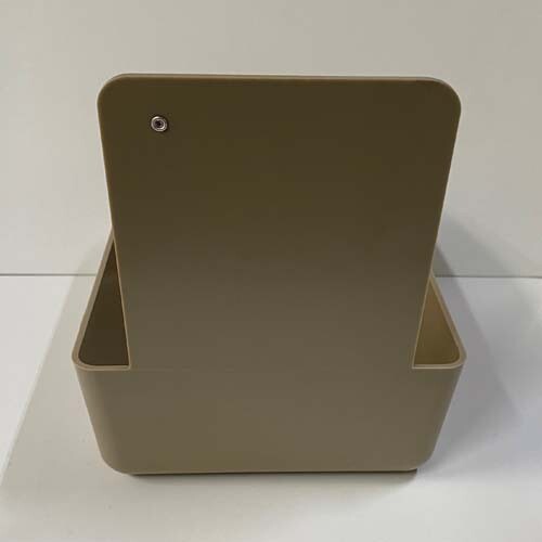 Beige Dental Lab Pan w/ Stainless Steel Clip 12pk 7″ x 5¾” x 2½” Made in the USA