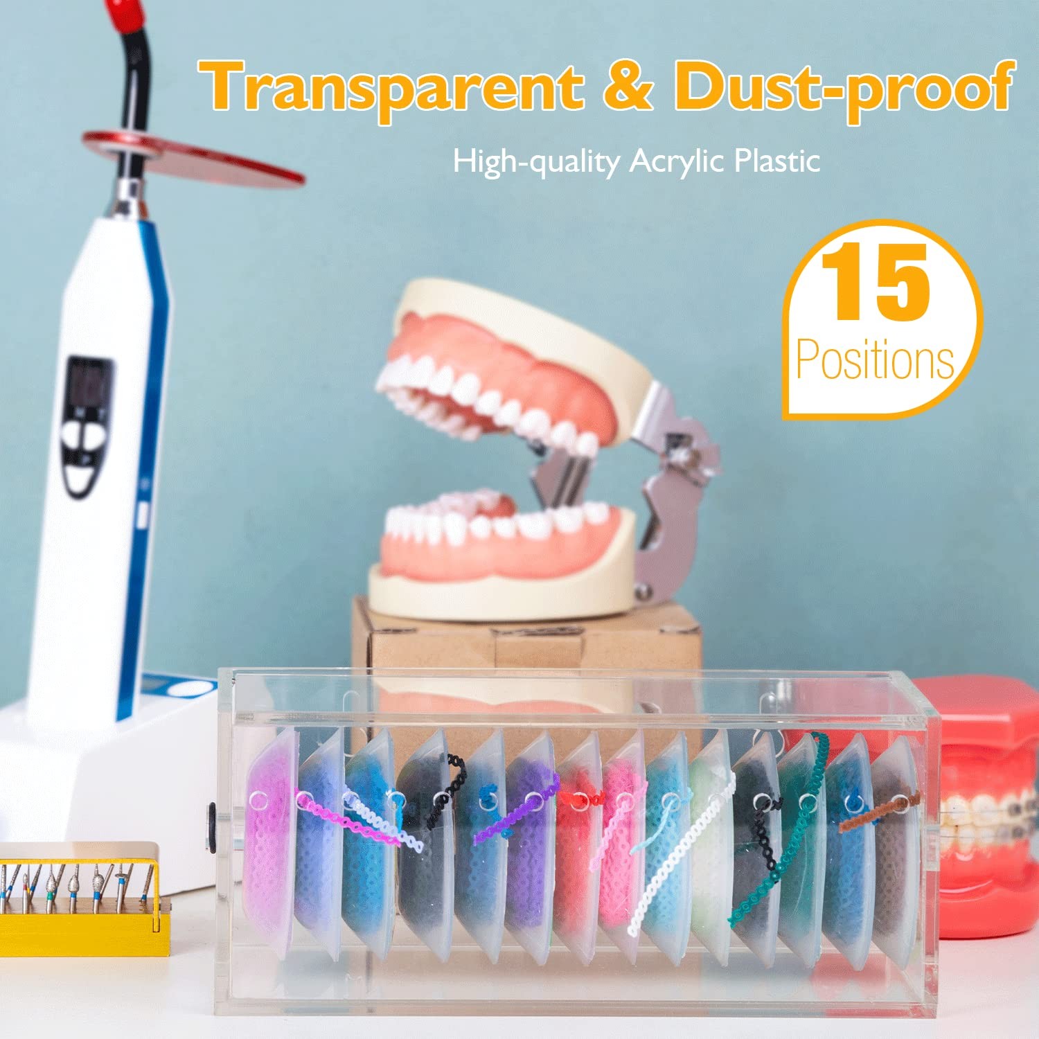 faruijie Power Chain Organizer Case – Dental Orthodontic Elastic Rubber…