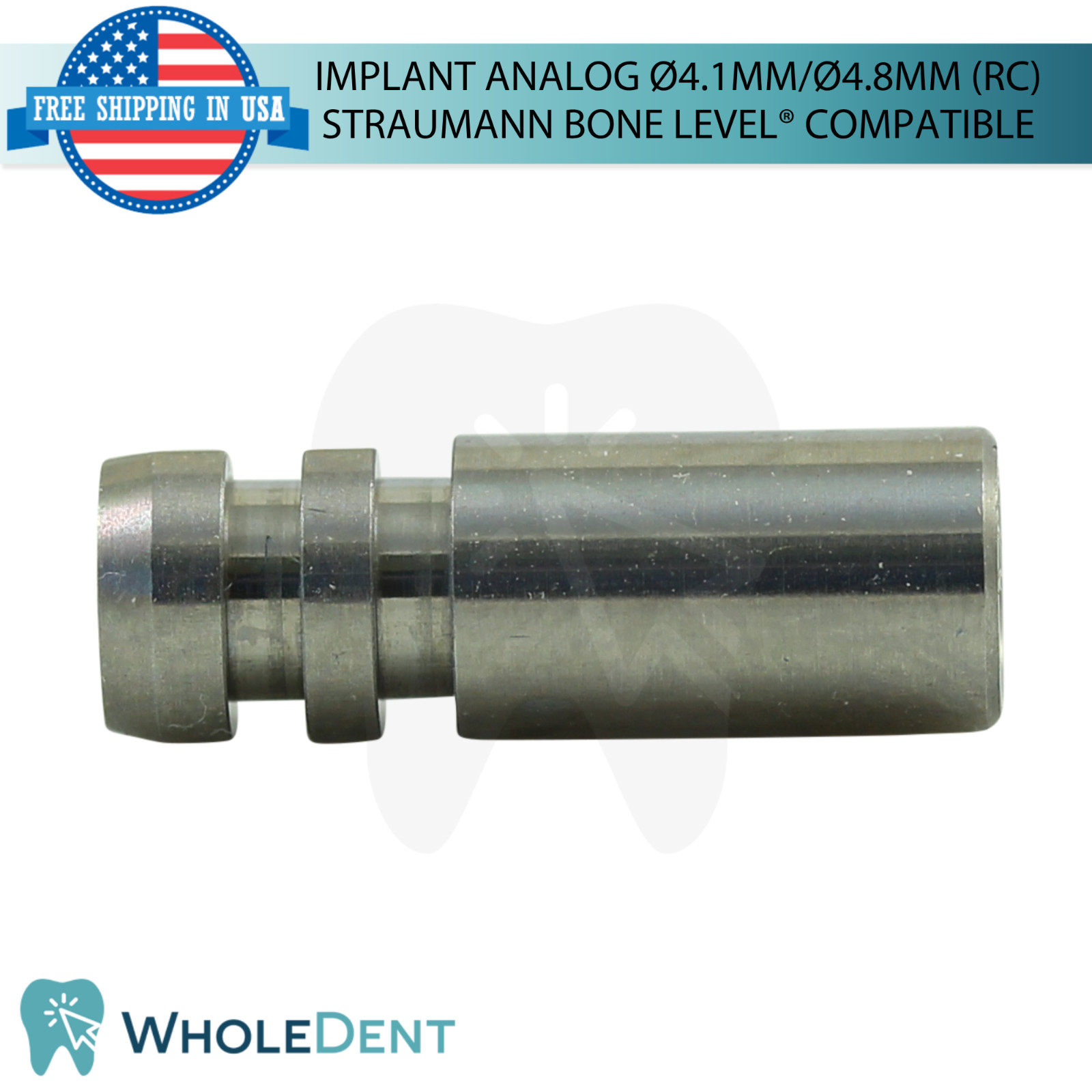 10x Dental Fixture Analog Ø4.1mm/Ø4.8mm Regular Straumann B0ne Level® Compatible