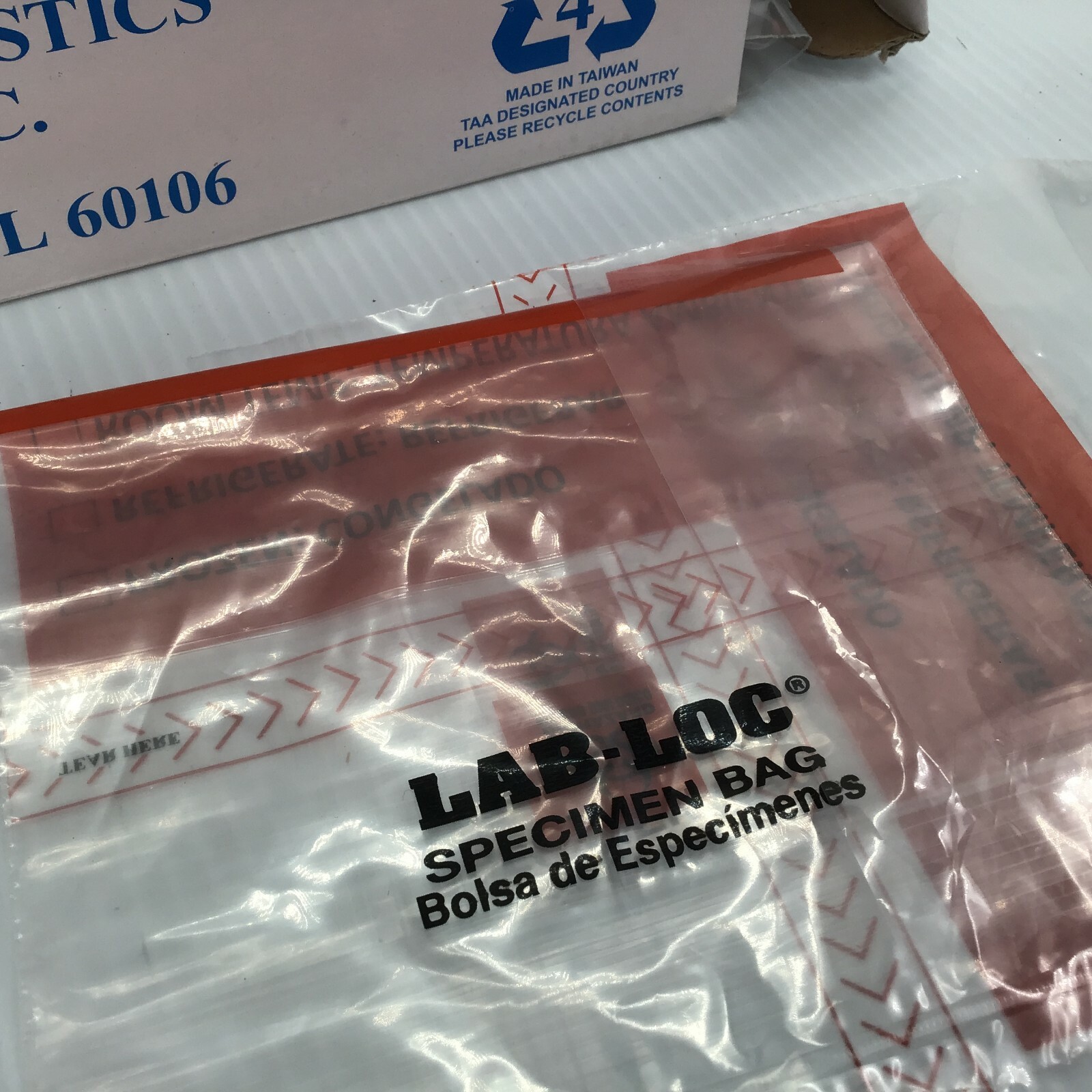 Elkay Plastics resealale Bags, 6″ x 9″. 1.75 Mils, 500 in Box, Lab Loc reopen