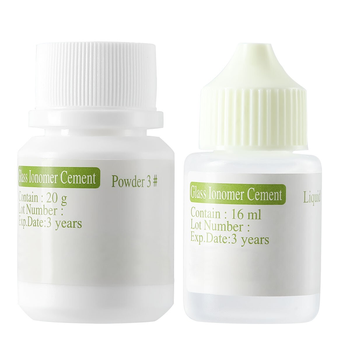 Dental Cement Glass Lonomer Radiopaque Luting & Lining Cement Liquid Powder US