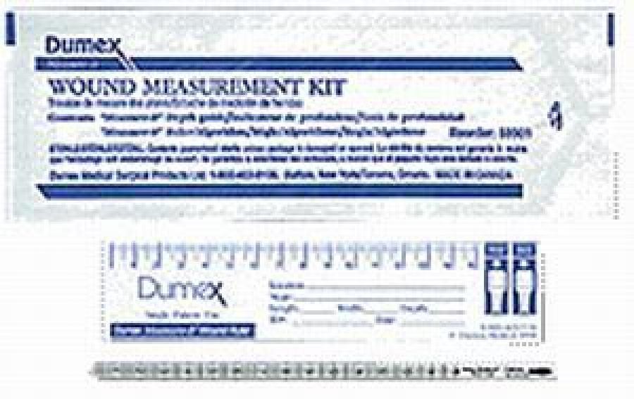Derma Sciences Wound Measurement Kit Sterile Paper Ruler Plastic Depth Guide 100