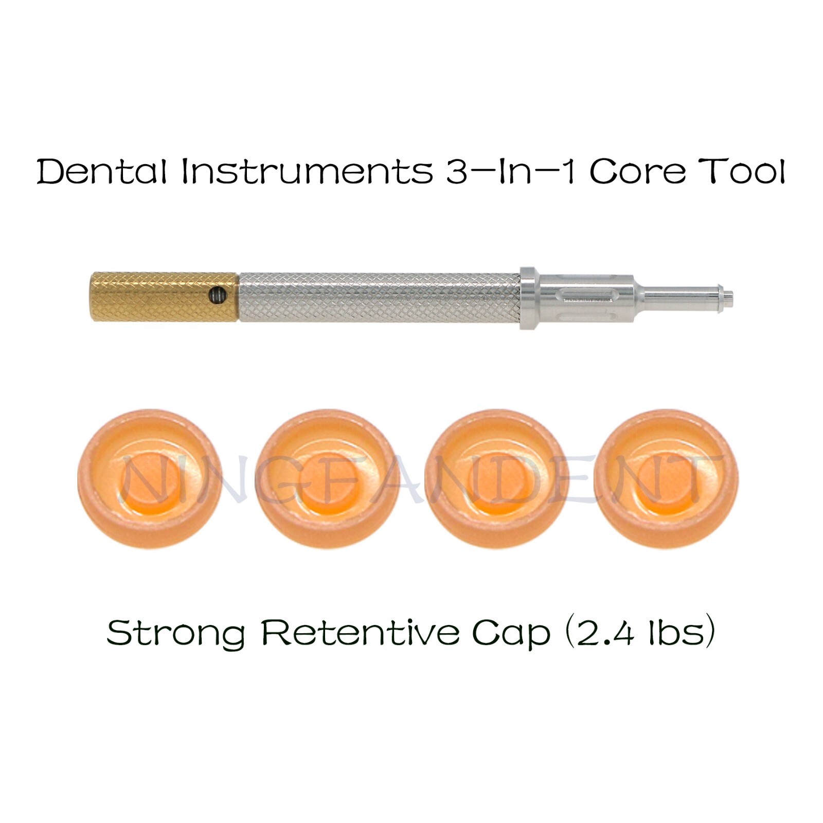 Implant Locat0r Removal Insert 3-1n-1 Tool,Dental Attachment Retention Caps