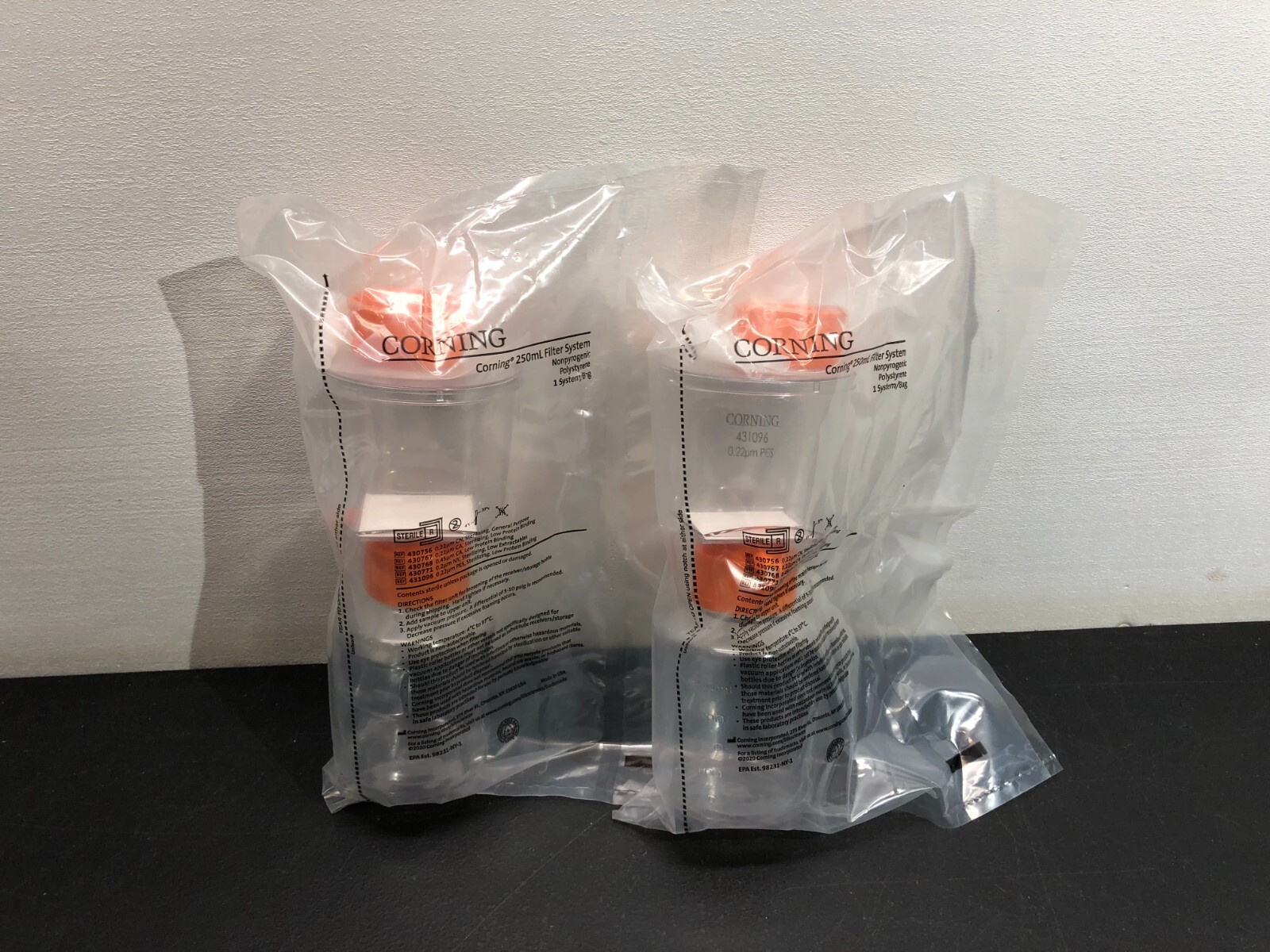 Corning 250mL Filter System 1 System/Bag 431096 0.22um PES Lot Of 2