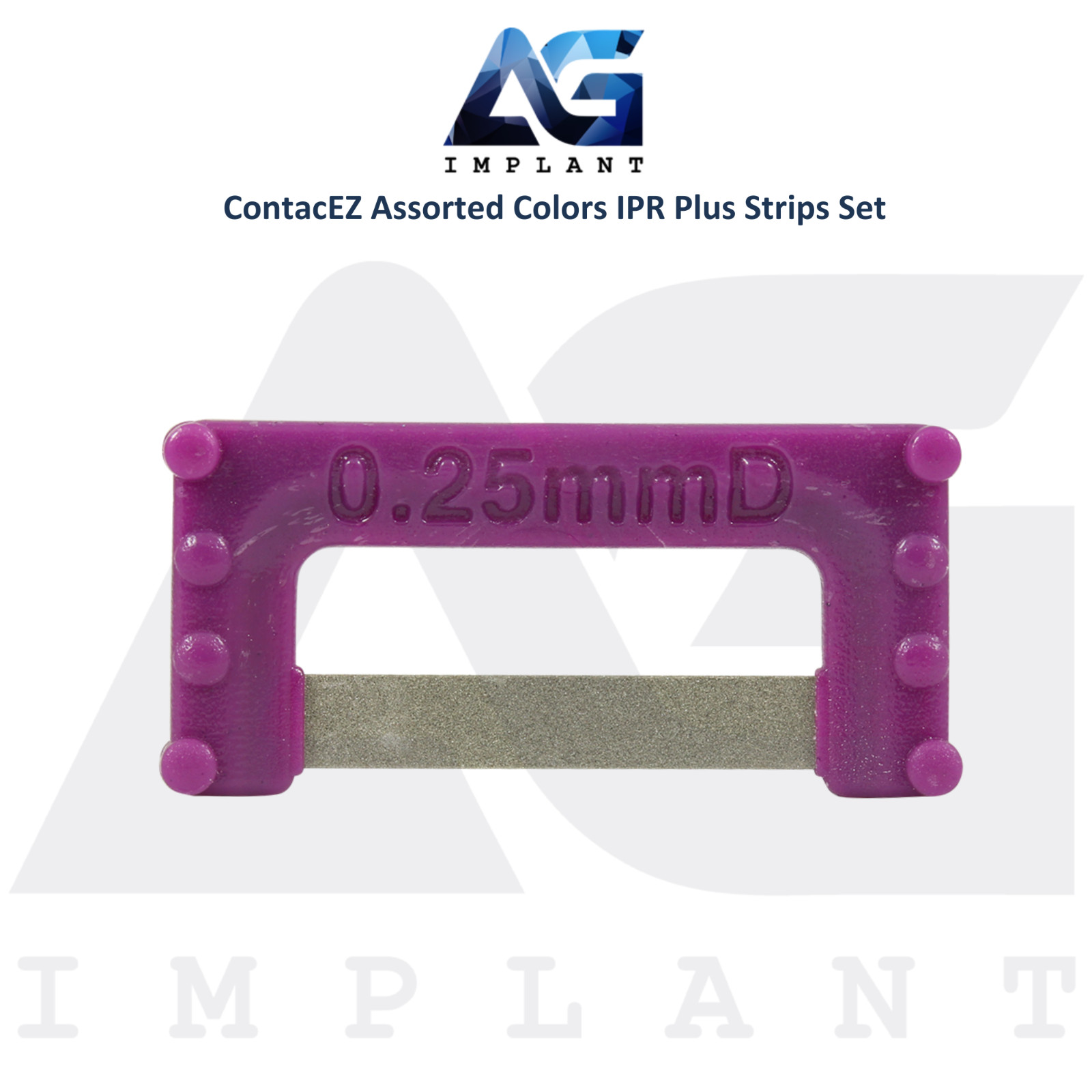 Assorted Color Flexible Diamond Coated IPR Plus Strips Set Stainless Steel