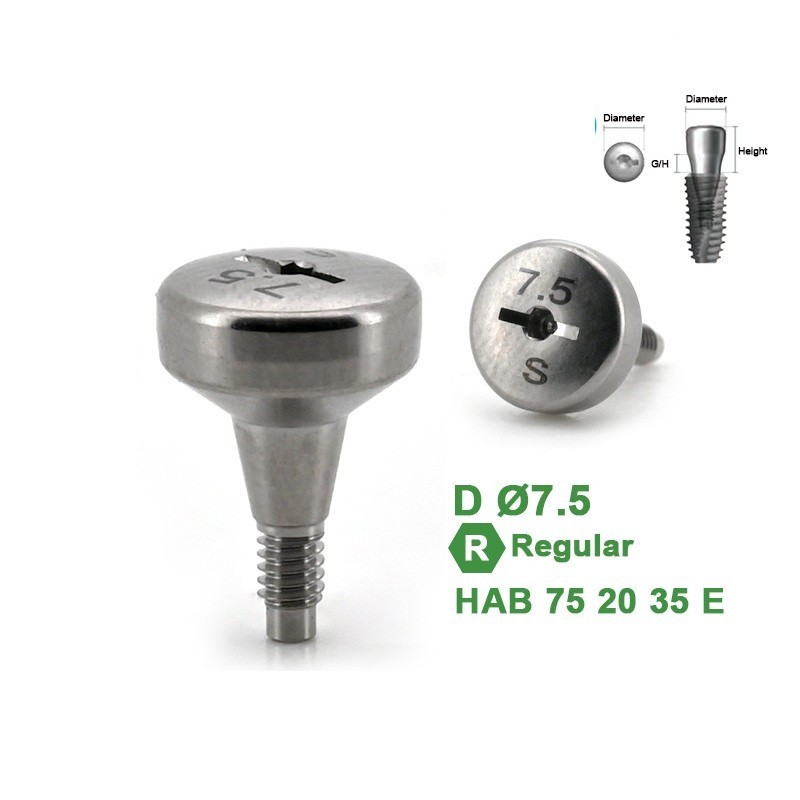 1Pc Dental Healing Abutment Caps Regular Mini Cover Screw Platform