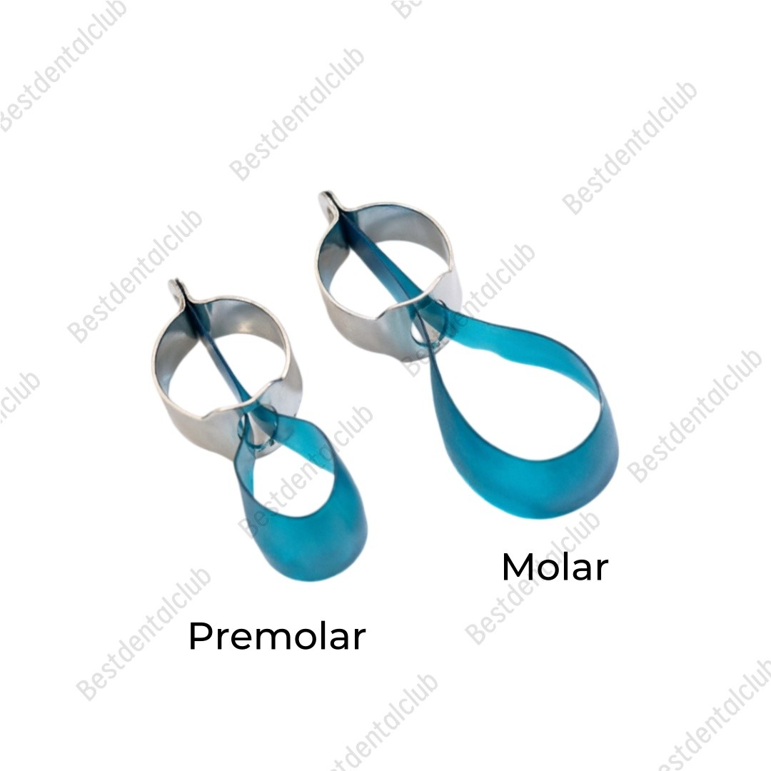 Dental Blue Posterior Matrices Ring Molar Premoar Matrice Strips M12 1.0 USA