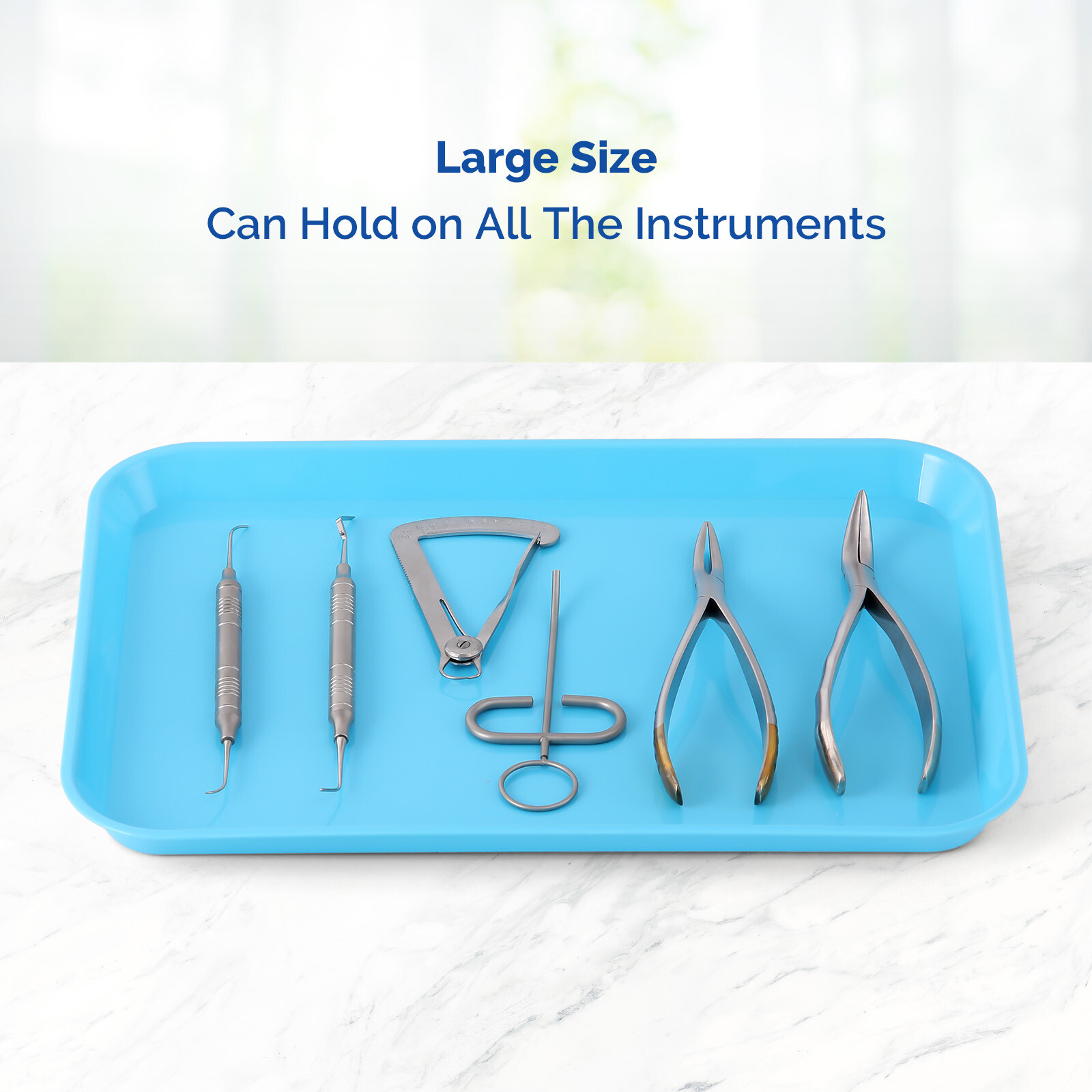 Dental Flat Tray Autoclave Instrument Trays Plastic Size B 13.25″ X 9.75″ Colada