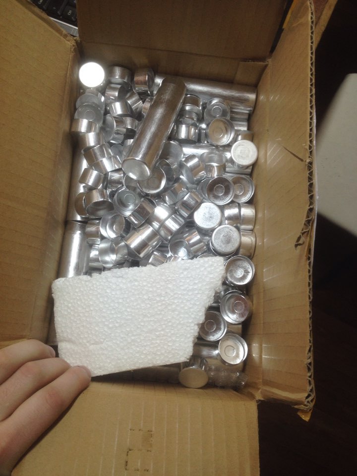 100pcs Dental Lab Aluminum Tube Empty Cartridges For Flexible Acrylic 25.5* 95mm