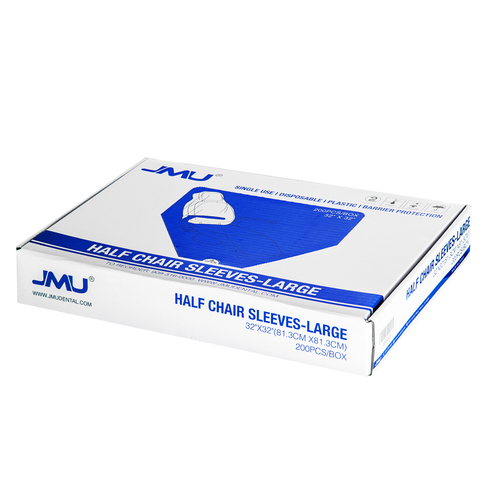 JMU 200pcs Dental Disposable Half Chair Cover Large 32″X32″