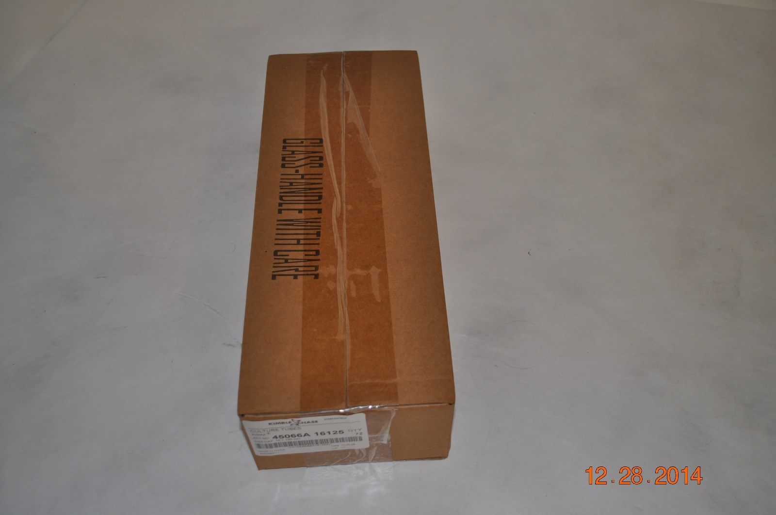 Kimble Chase Culture Tubes ART# 45066A16125 16x125mm 72pcs
