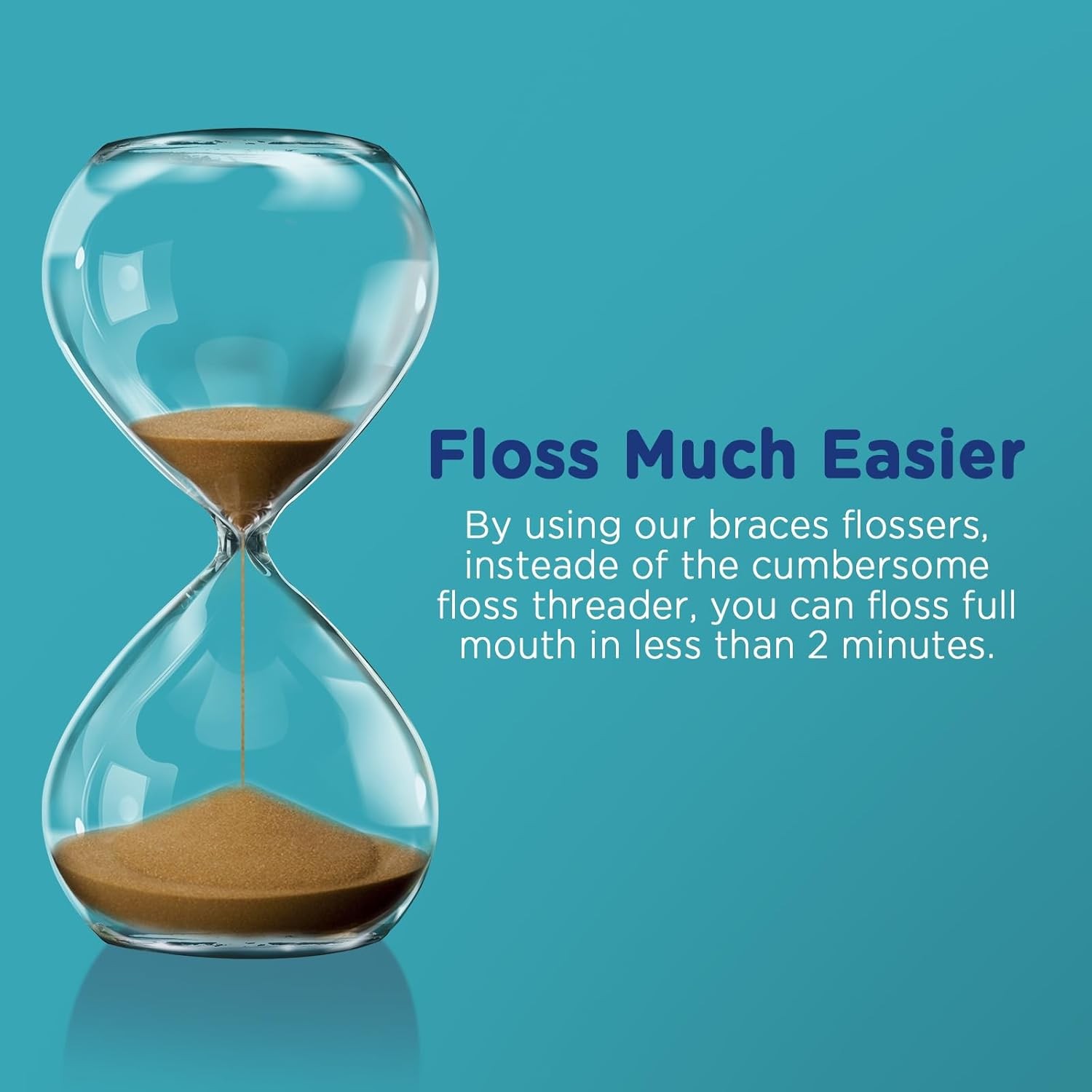 3-in-1 Braces Flossers – Orthodontic Dental Floss Picks, 100 Count (Pack of…