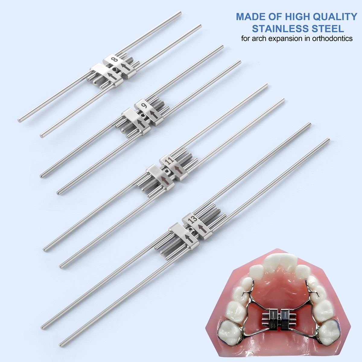 AZDENT Dental Orthodontic Expansion Screw Rapid Maxillary Palatal Frame 4 Sizes