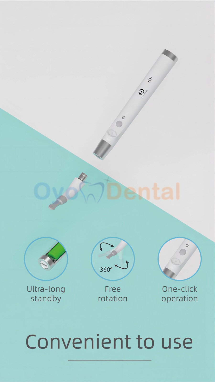 Dental Implant Detector Implant Abutment Locator Tool Smart 360° Rotating Sensor