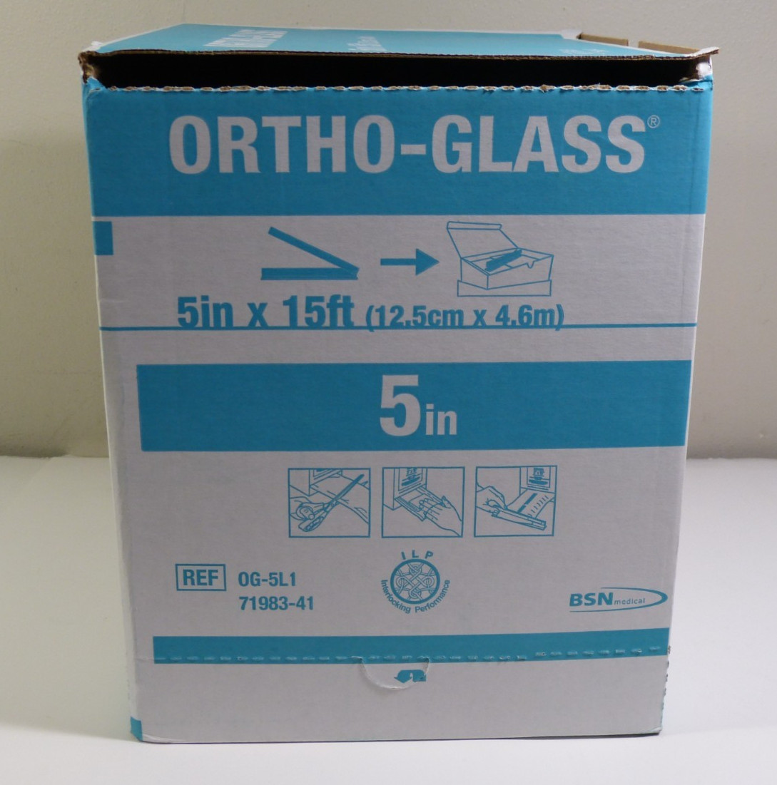 1 roll BSN Medical OG-5L1 Ortho Glass Padded Splinting System 5″ x 15ft 71983-66