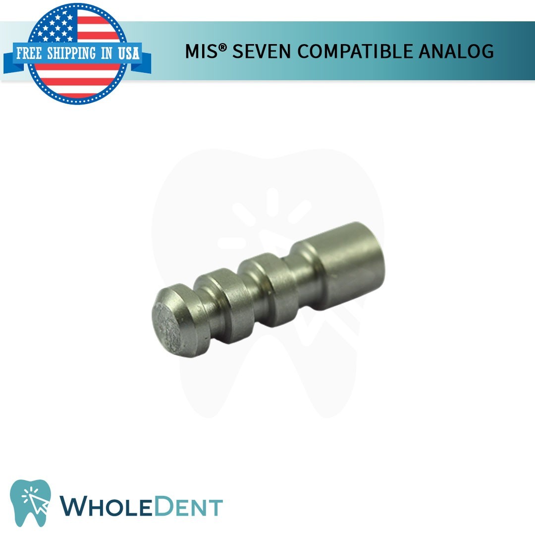 10X Dental Fixture MIS® Seven Ø3.75mm Stainless Steel Int Hex Compatible Analog