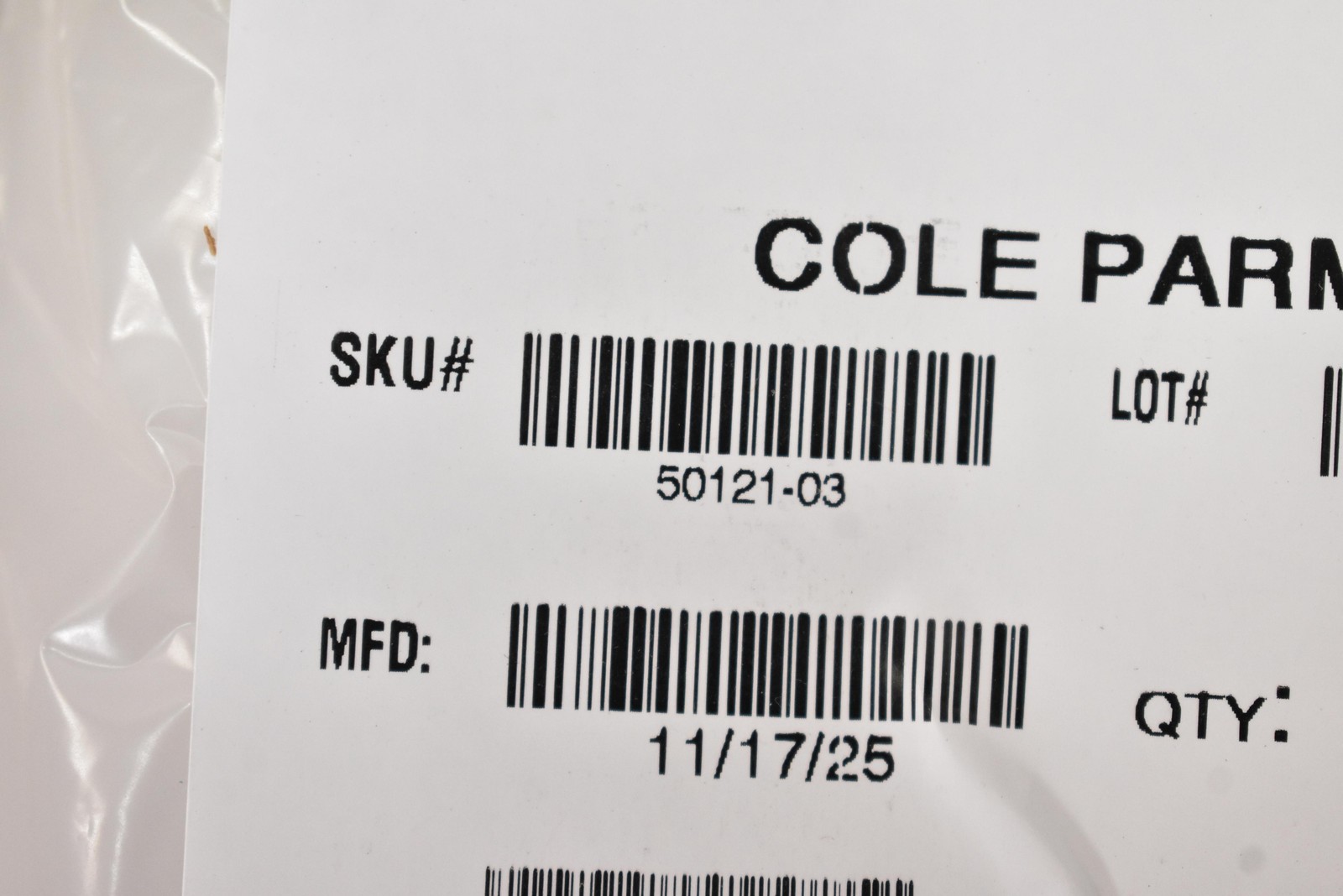 Cole Parmer Clear Lab PVC Tubing 3/8″ ID x 9/16″ OD x 50 Ft Coil 50121-03