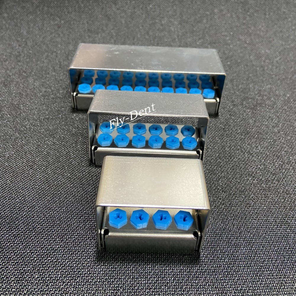 8/12/30 Holes Dental Implant Drill Burs Disinfection Box Organizer Holder Block