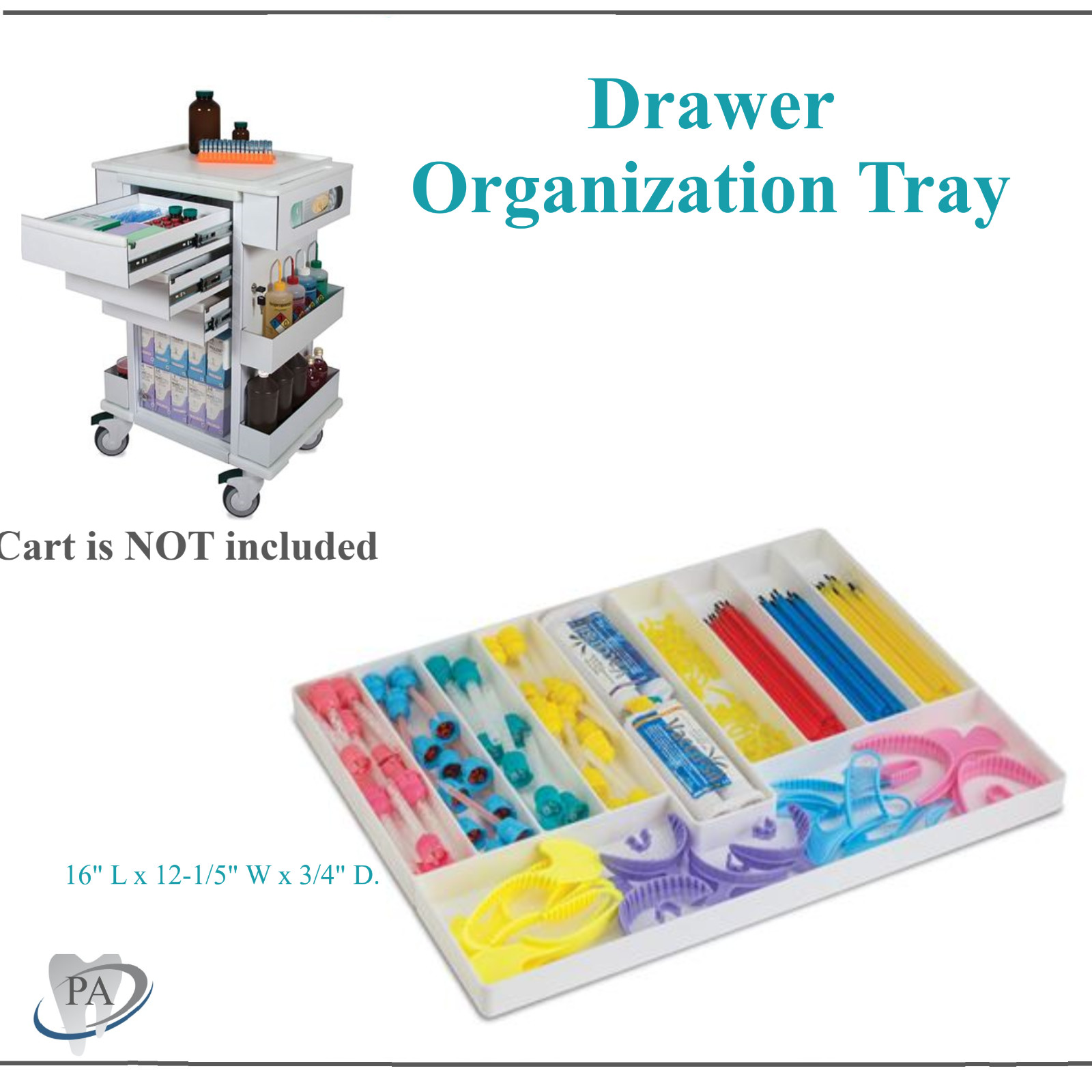 Dental Cart Supply Cart Drawer Tray Organization of Dental Instruments Material