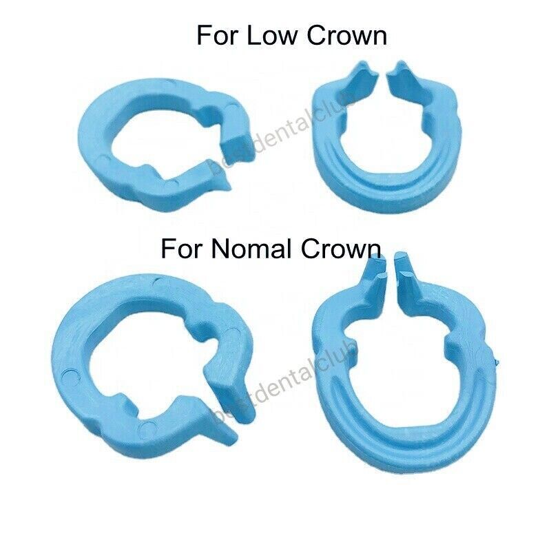 2Pieces Dental Rubber Dam Clamps Clip Barrier Resin Premolar Sheets Clamp Ring