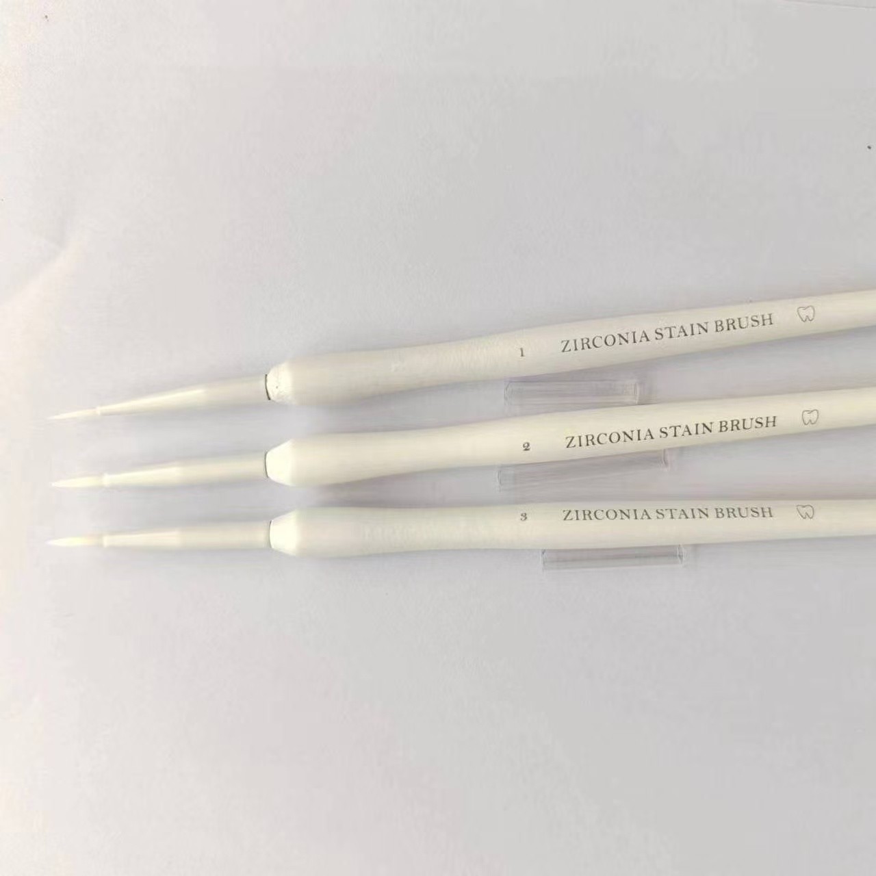 Dental Zirconia Stain Brush Metal-Free Pre-Sintering Color Application Fits MPF.