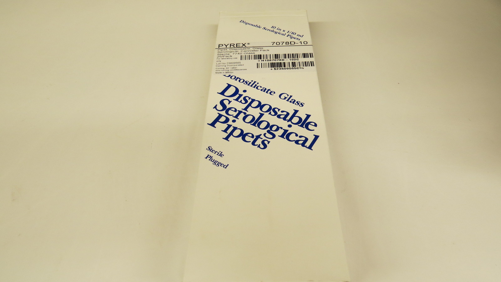 + CORNING PYREX 7078D-10 25 SEROLOGICAL PIPETS 10ML #A21