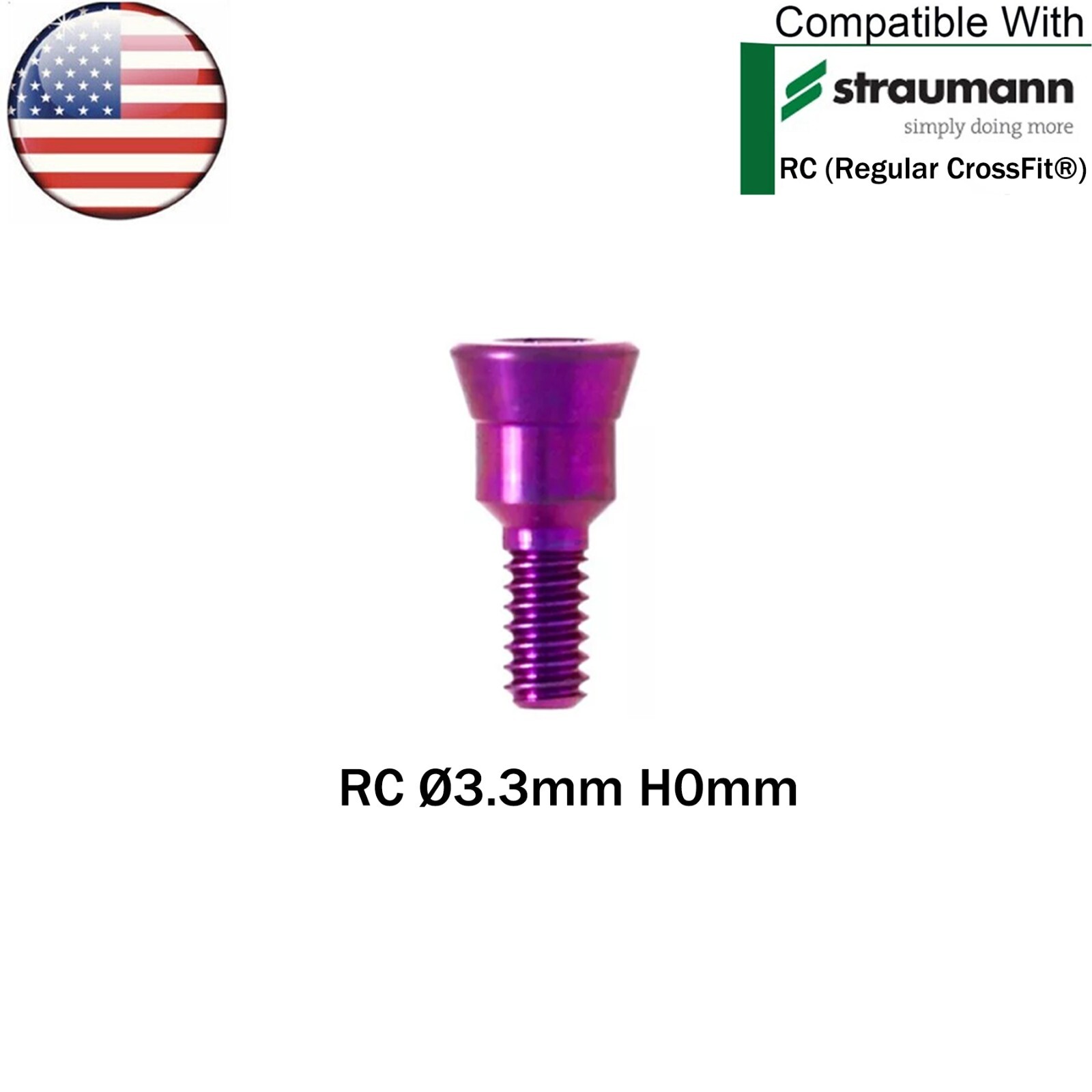 US Dental Closure Caps NC/RC Titanium Alloy Fit Straumann ITI BL/BLT