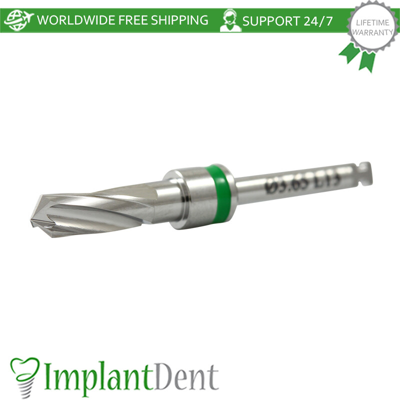 1 Straight Drill Integral Stopper Ø3.65 External Irrigation Dental Tool Sur gery