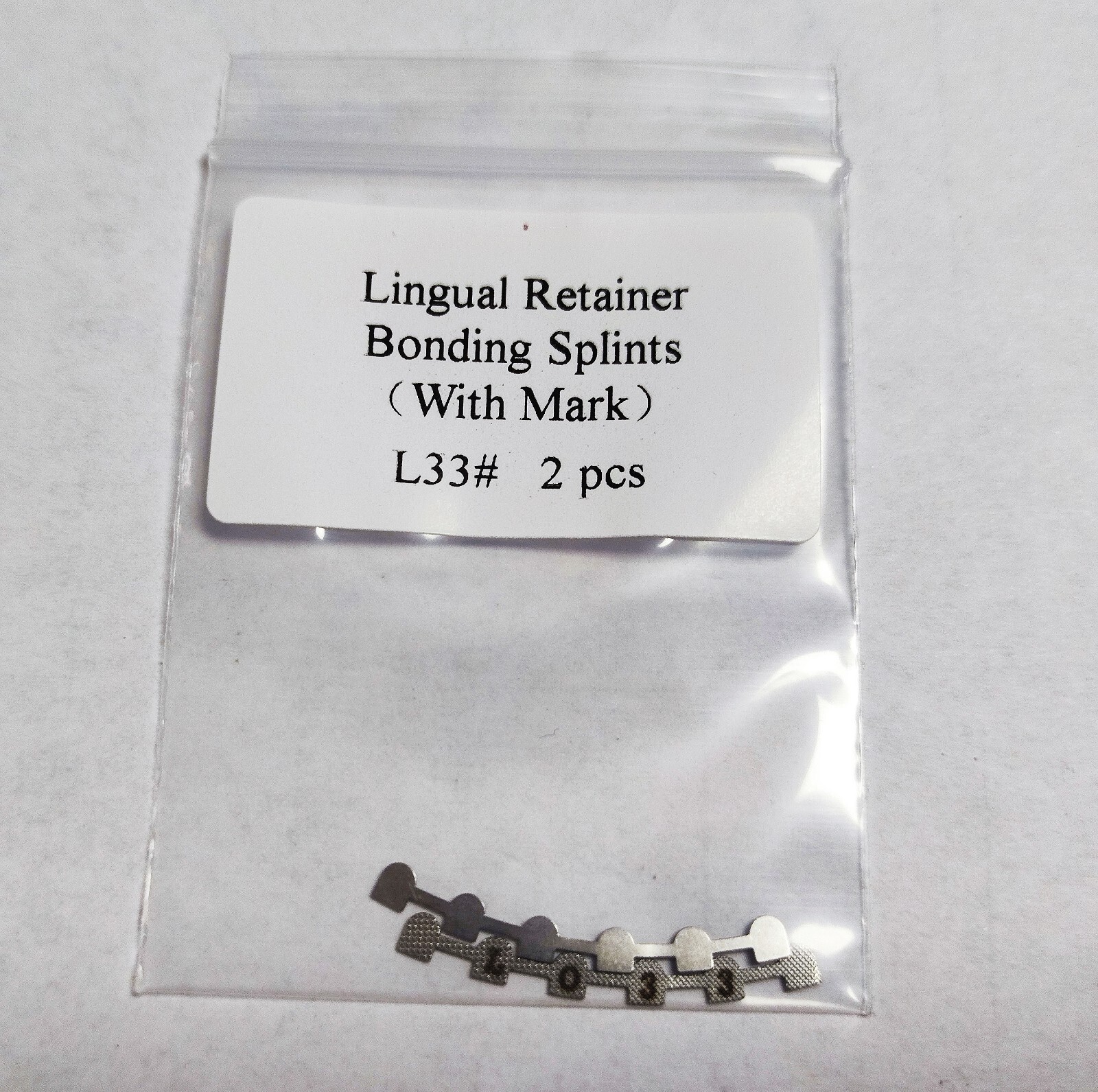 10 Packs 20Pcs Dental Lingual Retainer Bonding Splints L#33 Mesh Base With Mark