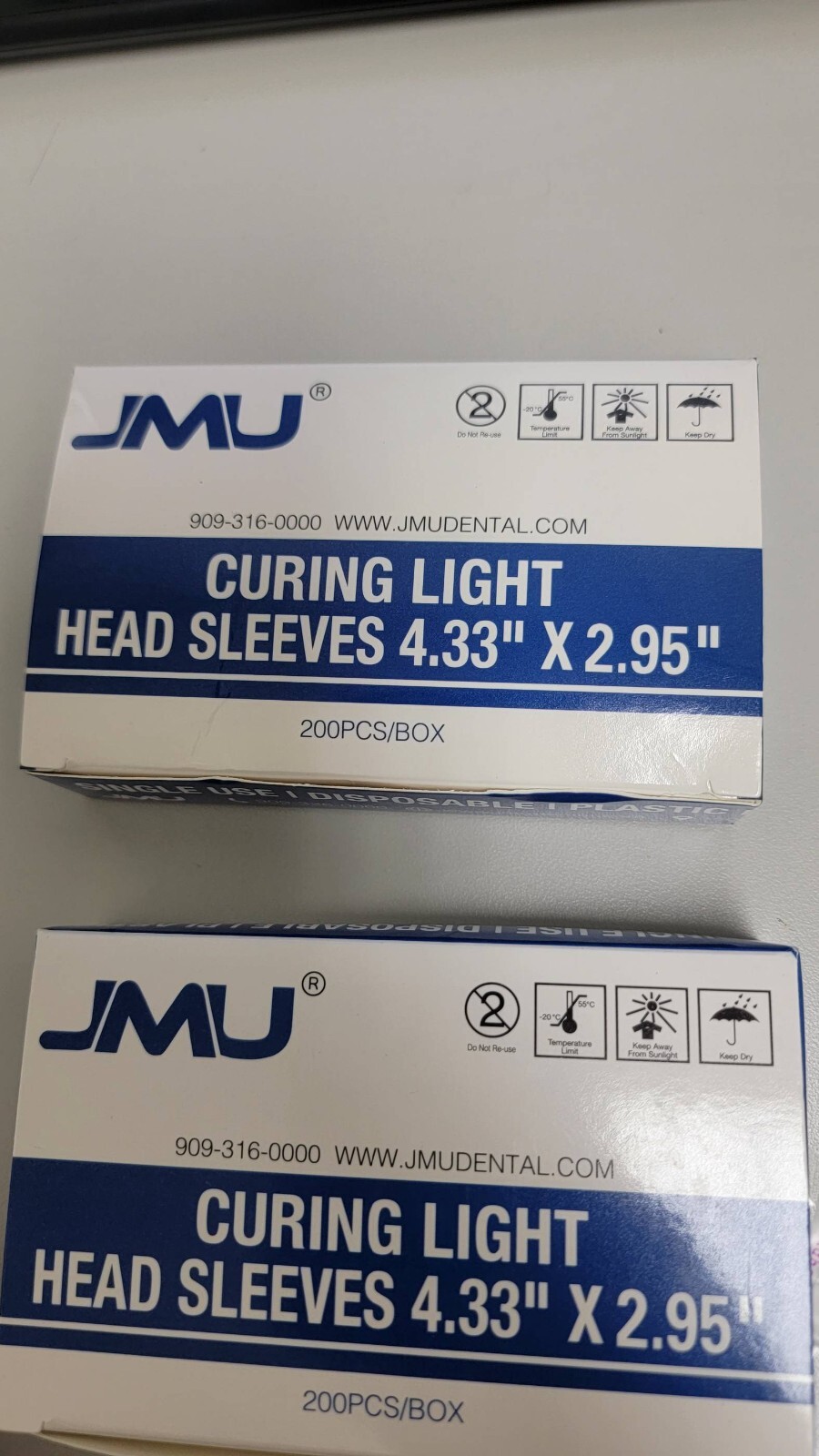 200PCS JMU Dental Curing Light Lamp head tips sleeves Cover 4.33″ x 1″