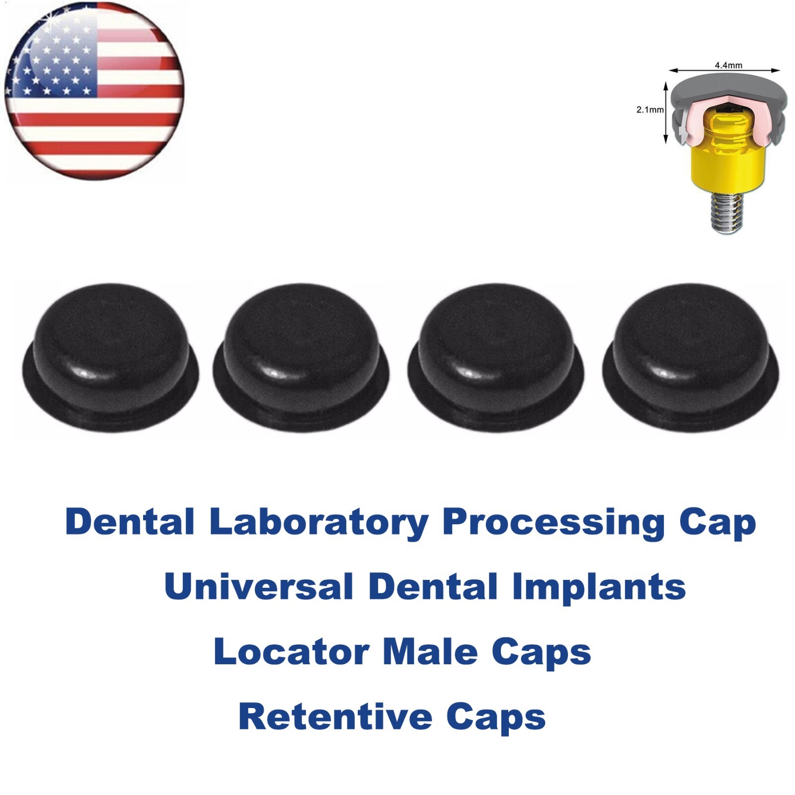 US Dental Locat0r Implant Retention Caps Insertion Extraction Remove Core Tool
