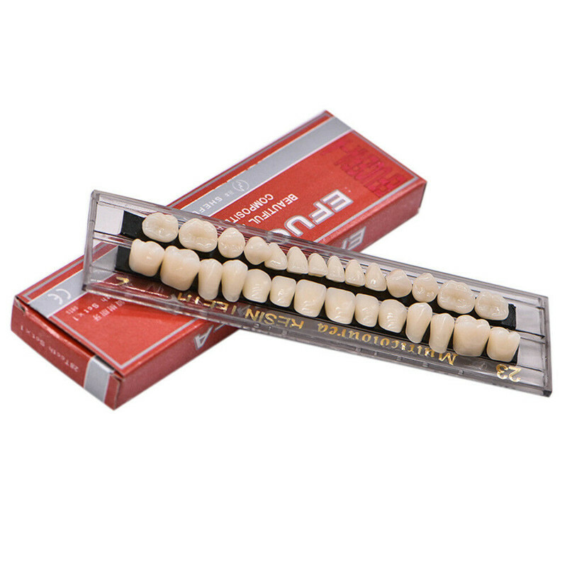 280ps Acrylic Resin Denture 23# A2 Dental Full Set Teeth Upper Lower Shade OS29