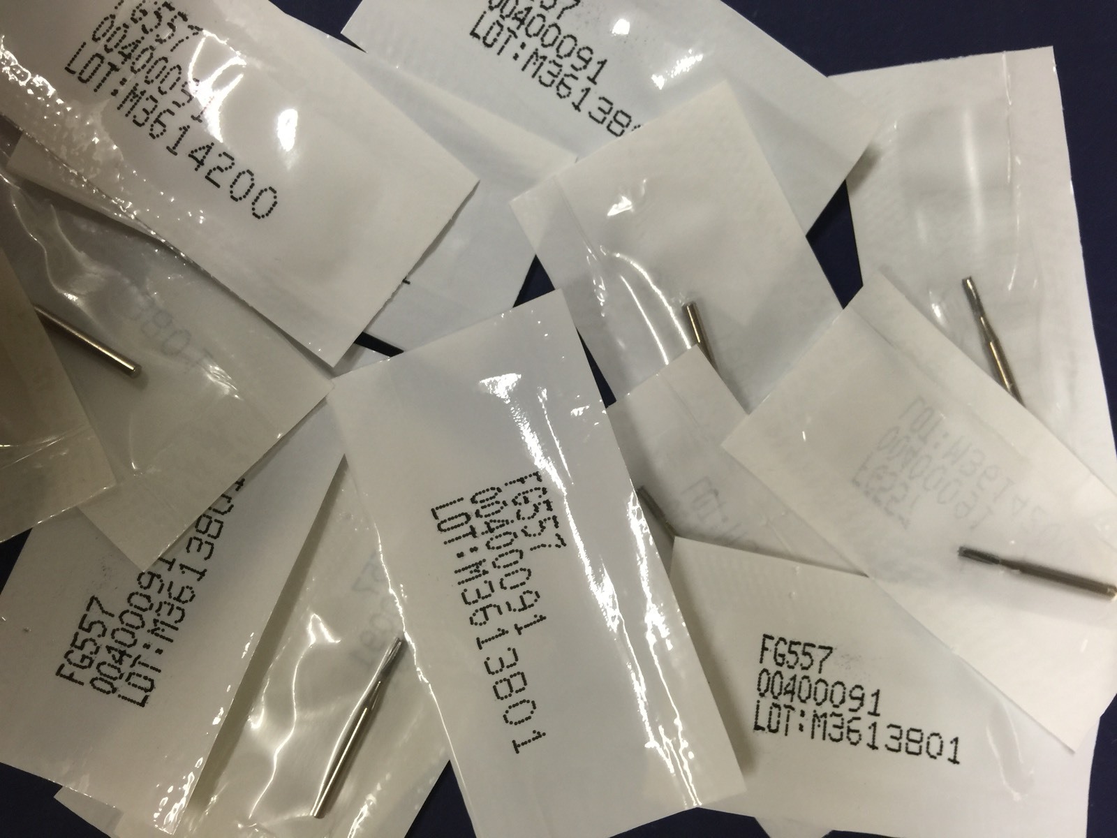 Carbide Burs FG557, 50 / Pack FG Burs. Midwest Type, Made by Kerr 50 Pk
