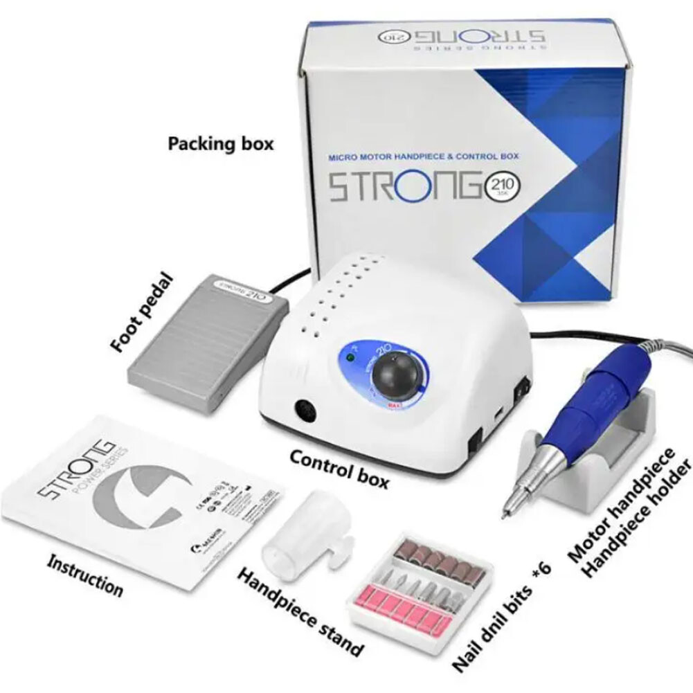 210 105L dental lab micromotor manicure equipment portable nail drill