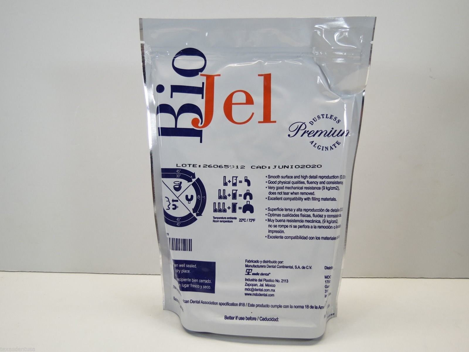 Alginate Dustless – Bio Jel FAST Set – White 3 lbs