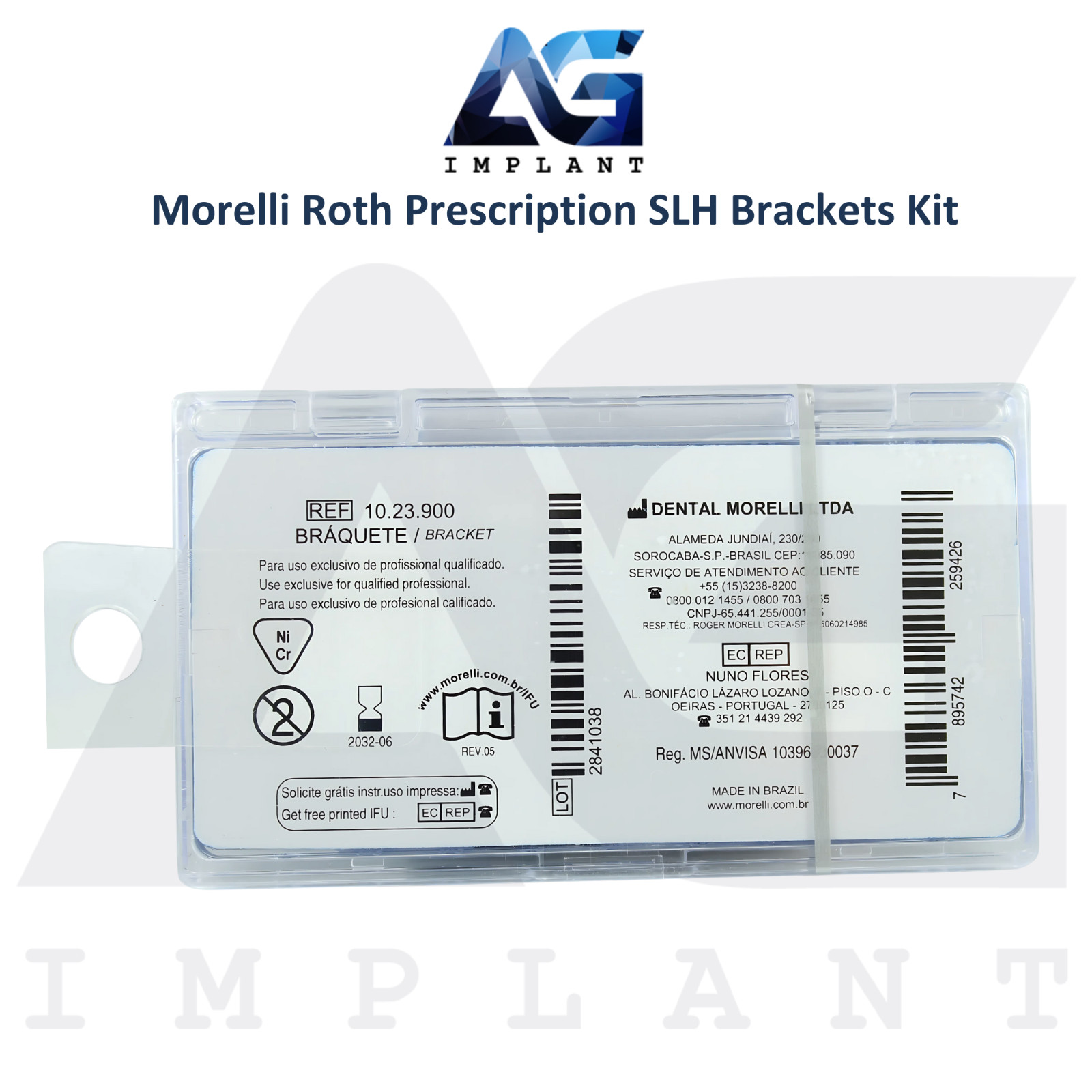 Dental SLH Roth Prescription Brackets Kit 20pcs Stainless Steel Orthodontic Care