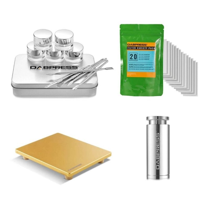 DABPRESS Accessory TooL Kit- 6X7″ Cooling Plate, Collection Tools, Mold And Bags