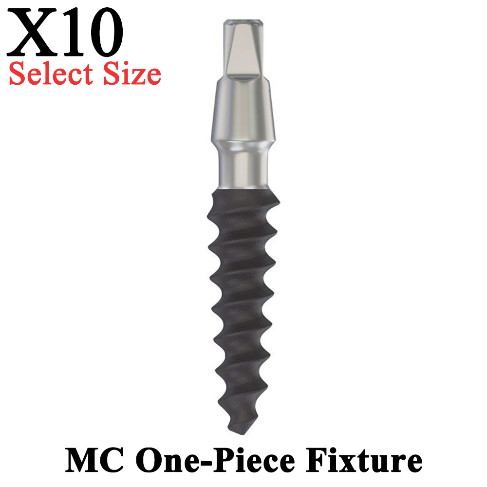 10pcs Dental MC One Piece Fixture Compressive Immediate Loading Titanium