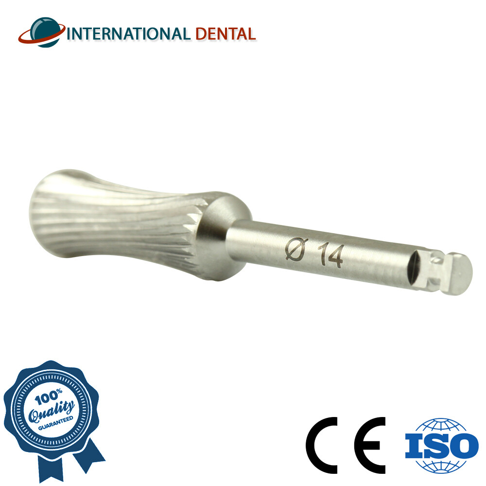 Ø14mm Ridge Contouring Bur Hourglass Cutter Shaping Widing Dental Tool Handpiece