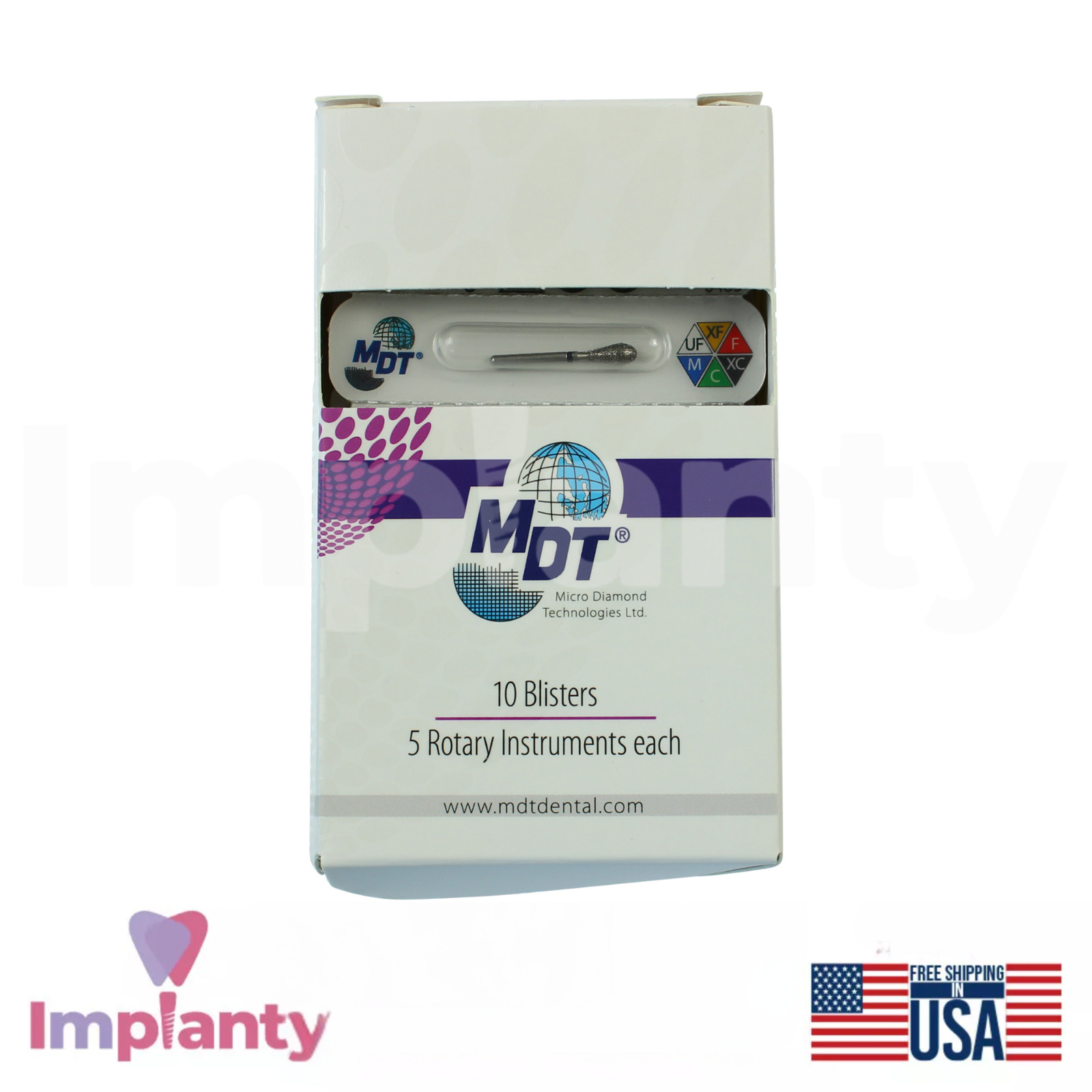 MDT Dental Football FG Diamond Burs 276 Occlusal Surface Refinement Restorations