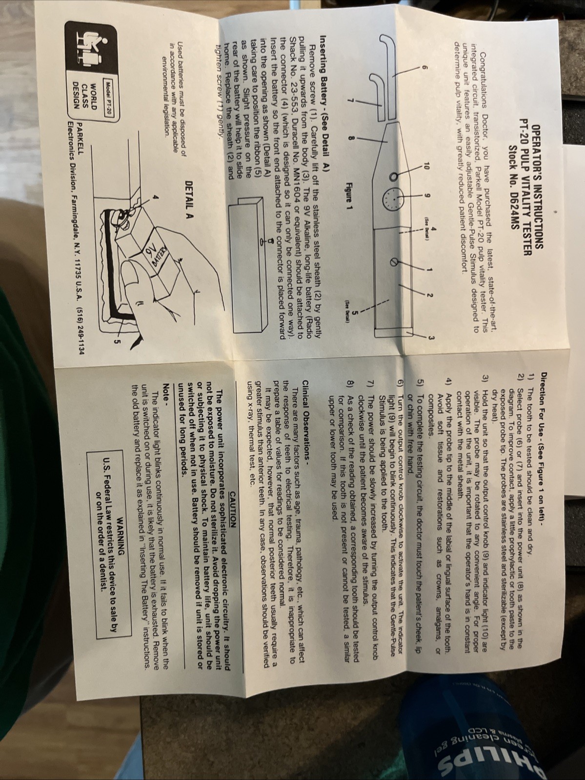 Parkell Gentle Pulse Analog Pulp Vitality Tester