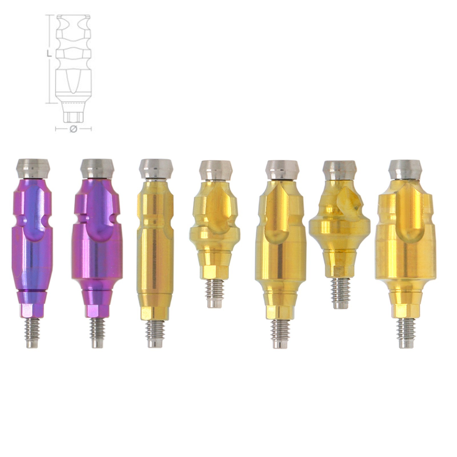 Nobel Biocare Open/Closed Tray Dental Impression Coping For Nobel Active NP/RP