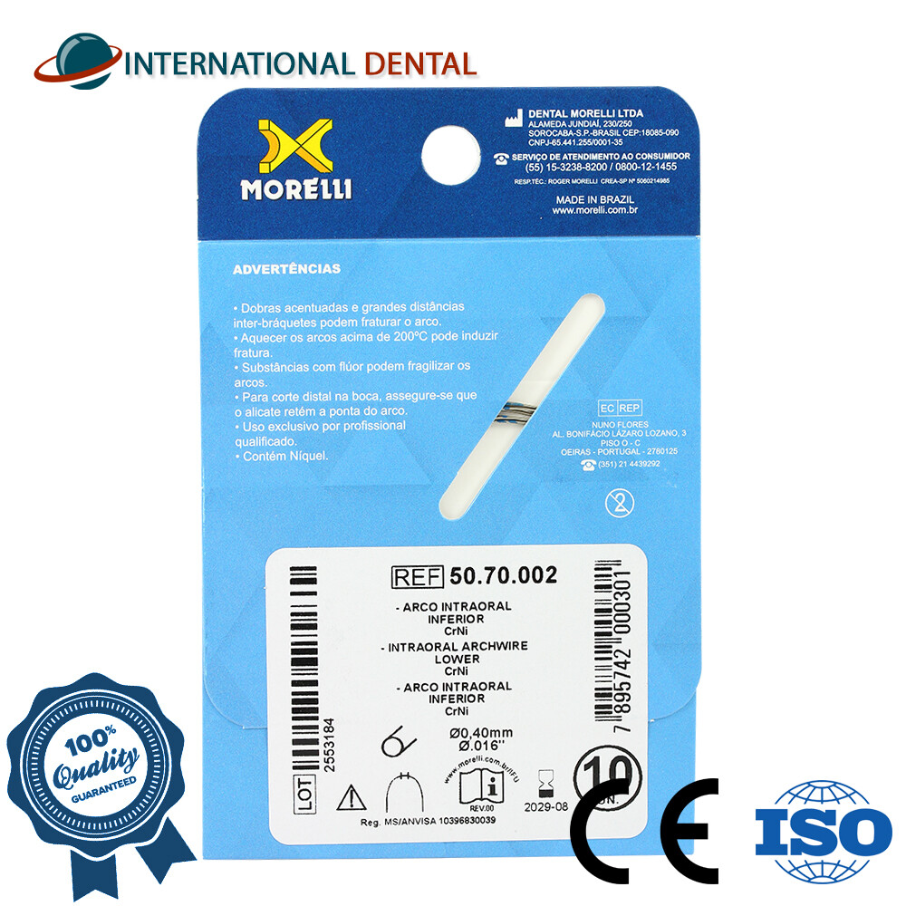 Orthodontic Dental Morelli Intraoral Archwire CrNi Steel Wire Wires Round