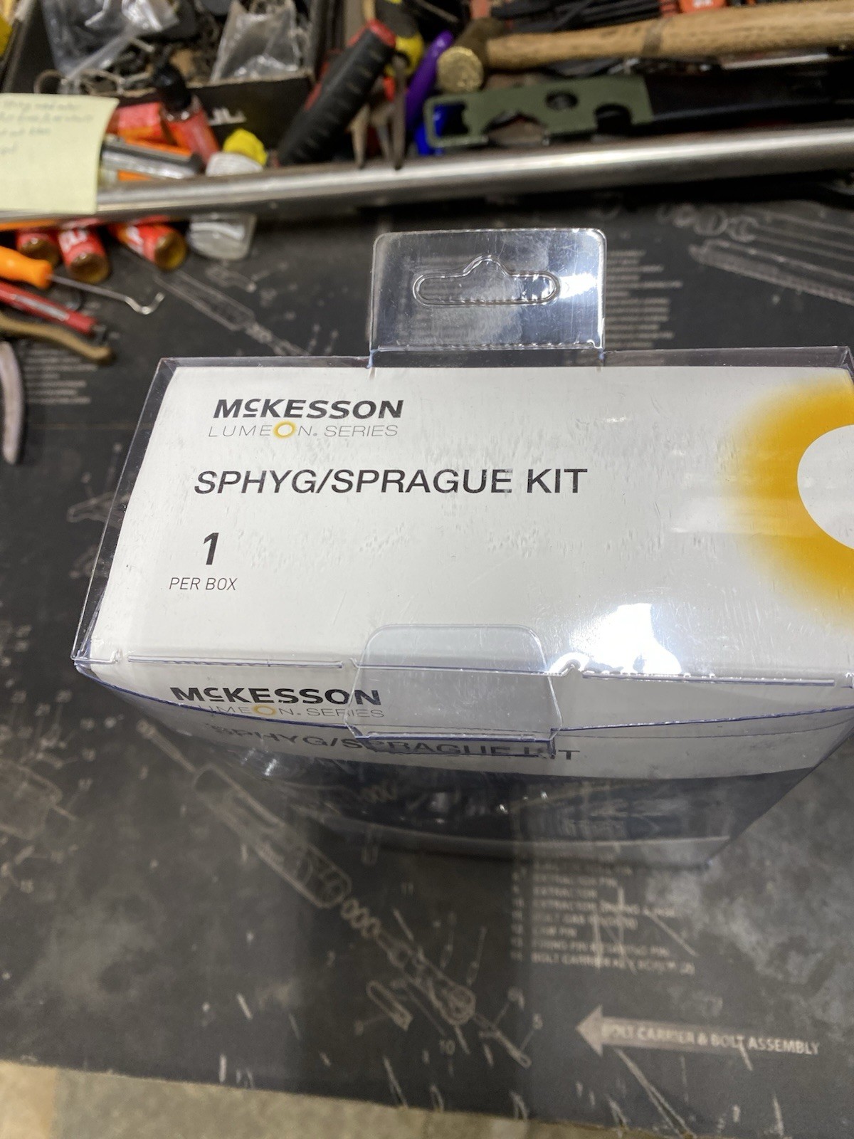 New Nib Mckesson Sphyg/Sprague Kit Lime Series Stethescope W/ Cuff And Bag