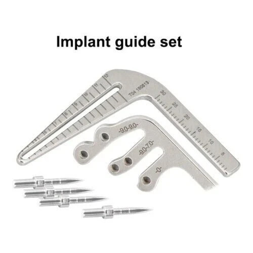 Dental implant Surgical Drill guide Locator Instruments set tooth Measuring rule